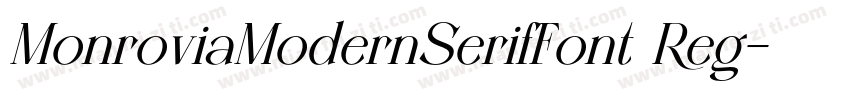 MonroviaModernSerifFont Reg字体转换